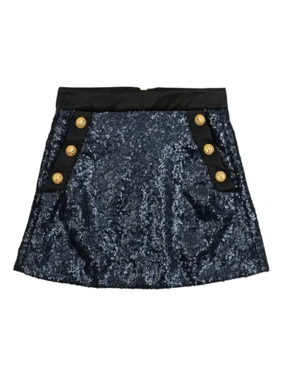 Balmain Kids' Sequin-embellished Skirt