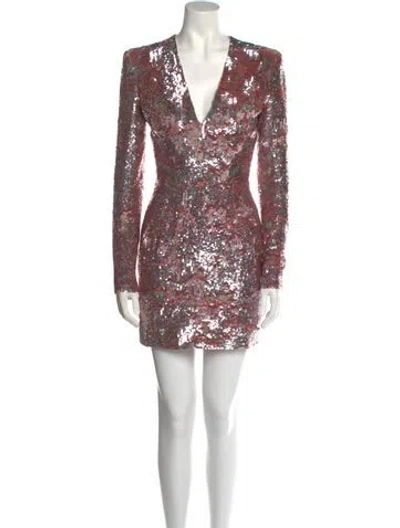 Pre-owned Balmain Sequin Mini Dress