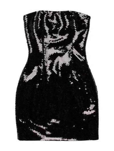 Pre-owned Balmain Sequin Mini Dress W/ Tags In Black