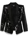 Balmain Sequinned Blazer In Black