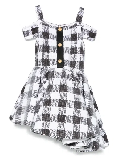 Balmain Kids' Sequined Dress In White