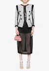 Balmain Sequined Fitted Blazer