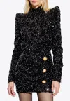 Balmain Sequined Mini Dress