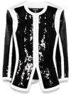 Balmain Sequinned Jacket In Black