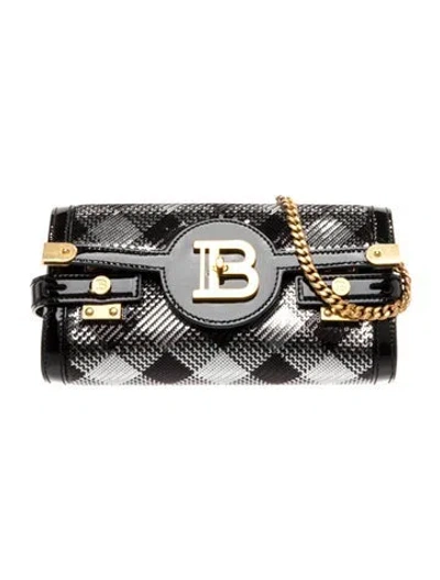 Pre-owned Balmain Sequins B-buzz In Silver