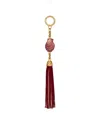 Balmain Shell Tassel Charm In Neutral