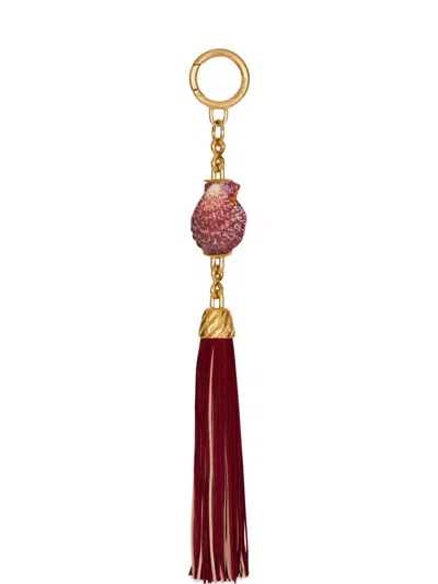 Balmain Shell Tassel Charm In Neutral