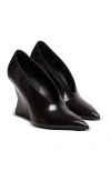 Balmain Patent Leather Wedged Pumps 95 In Multi