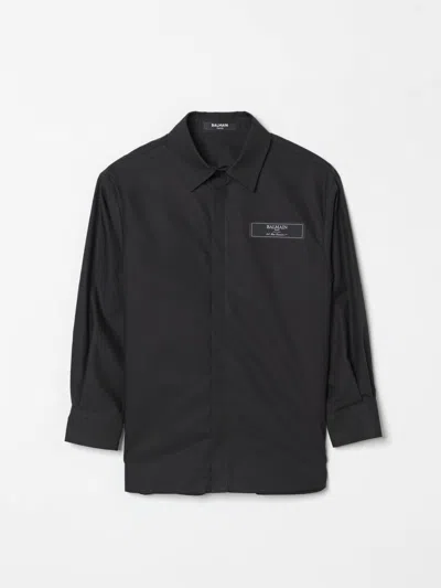 Balmain Kids' Hemd  Kinder Farbe Schwarz