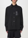 Balmain Black Shirt With Classic Collar And Logo Detail On The Pocket In Black