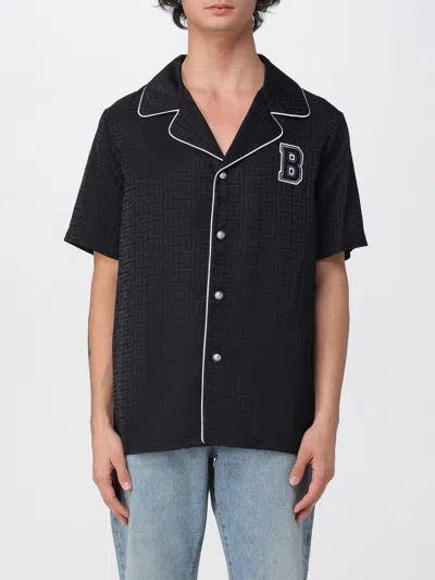 BALMAIN SHIRT BALMAIN MEN COLOR BLACK,H47503002