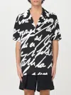 Balmain Big Love Letter Pajama Shirt In Schwarz