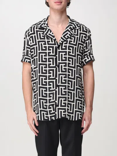 BALMAIN SHIRT BALMAIN MEN COLOR BLACK,420935002