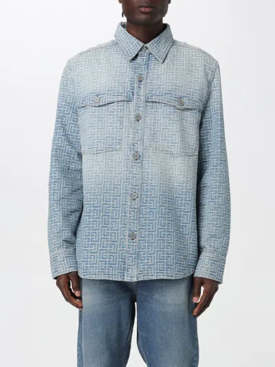 Balmain Shirt  Men Color Blue