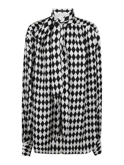BALMAIN SHIRT IN PURE DIAMOND PATTERN