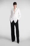 Balmain Shirt In White Viscose In White