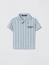 Balmain シャツ  ボーイ カラー スカイブルー In Blue