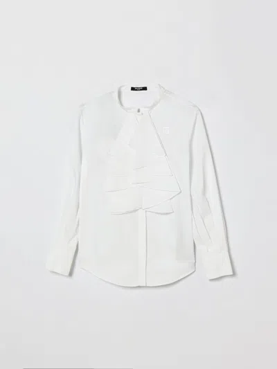 Balmain Shirt Kids In White