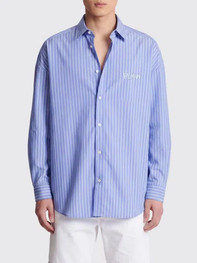 Balmain Shirt Men In Blue