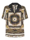 Balmain Printed Pyjama Shirt With Foulard Chaînes Pattern In Multi