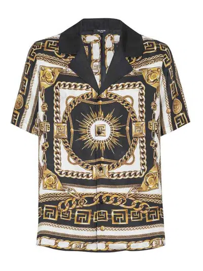 Balmain Shirt With Logo In Multi