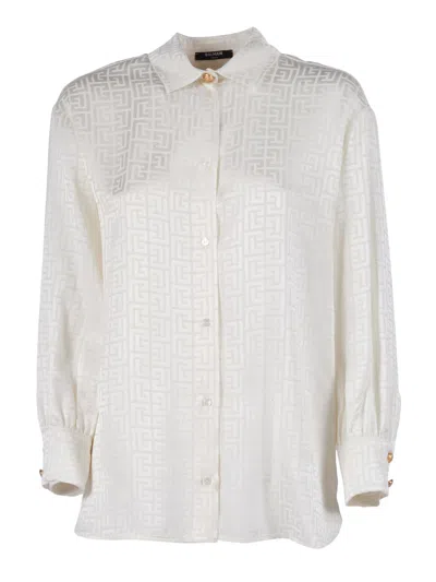 Balmain Kids'  Shirt In Neutral