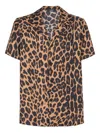 Balmain Animal Print Chest Pocket Shirt In Animal Print