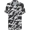 Balmain Big Love Letter Pajama Shirt In Black