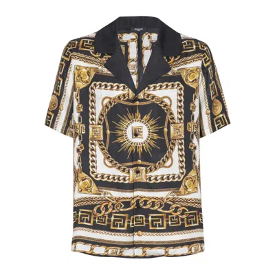 Balmain Shirt With Logo In Multi