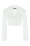 Balmain White Poplin Shirt In White
