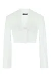 Balmain White Poplin Shirt In White