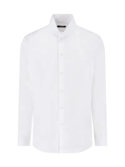 Balmain Shirt In White Cotton