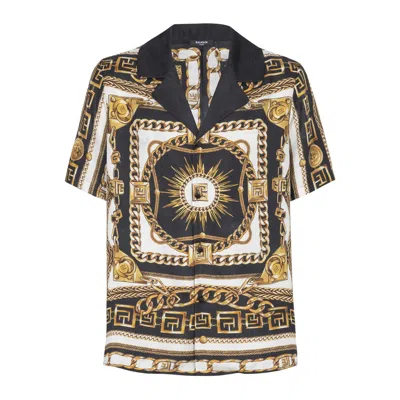 Balmain Shirt With Logo In Multi
