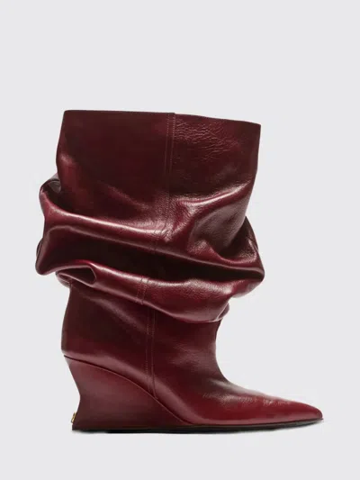 BALMAIN BOOTS BALMAIN WOMAN COLOR BURGUNDY,H58064050