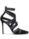 Balmain Couture 95 Ribbon Pumps In Black
