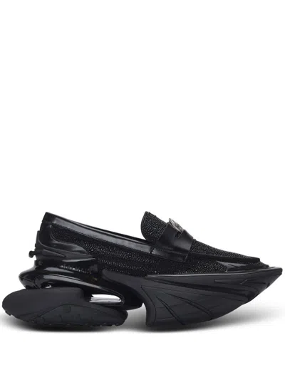Balmain Shoes In Black/crystal