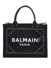Balmain B-army 42 Canvas Tote Bag In Black