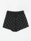 Balmain Star-stud Mini Skorts In Schwarz
