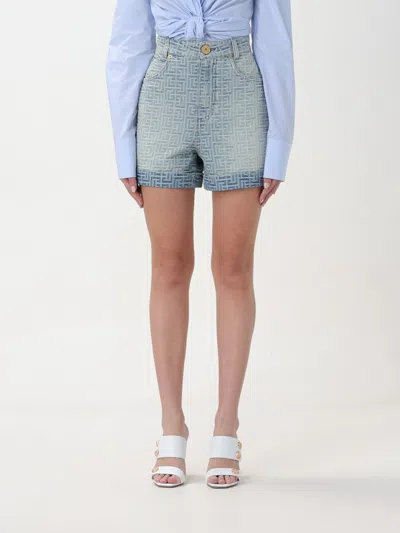 Balmain Short  Woman Color Blue