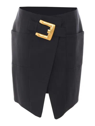 BALMAIN BALMAIN SHORT BELTED SKIRT