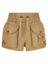 Balmain Short Cargo In Brown
