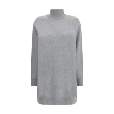 BALMAIN SHORT CASHMERE SWEATER DRESS