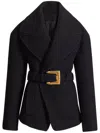 Balmain Short Coat In Black