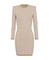 Balmain Labyrinth Monogram Long-sleeved Dress