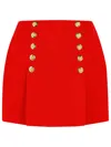 Balmain High Waist A-line Skirt With Button Detailing