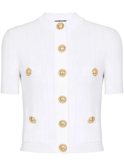 Balmain Short Sleeve Cardigan