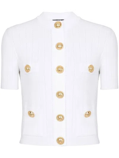 BALMAIN BALMAIN SHORT SLEEVE CARDIGAN