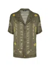 Balmain Short-sleeve Patterned Shirt In Multi