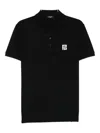 Balmain Short-sleeve Polo Shirt In Black