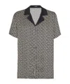 Balmain Short Sleeves Shirt Geometric Pattern Collar In Black